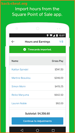 Square Payroll screenshot