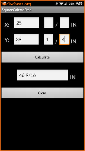 SquareCalcAdFree screenshot