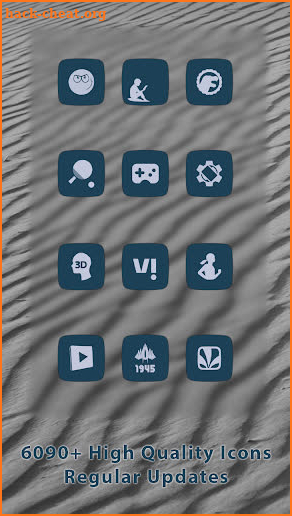 Squaricle Pastel Blue Icons screenshot