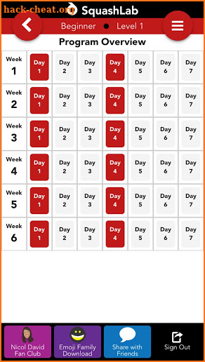 SquashLab – Squash Coaching Programme  screenshot