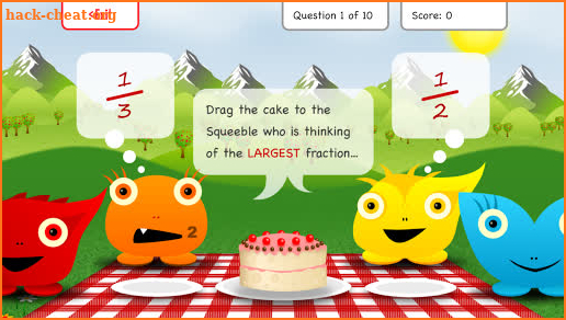 Squeebles Fractions screenshot