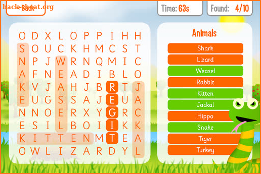 Squeebles Word Search screenshot