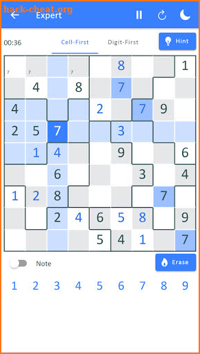 Squiggly Sudoku screenshot