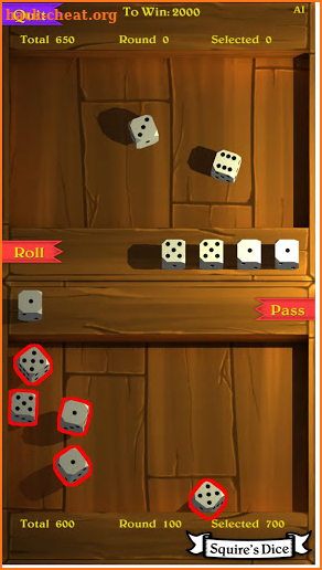 Squire's Dice screenshot