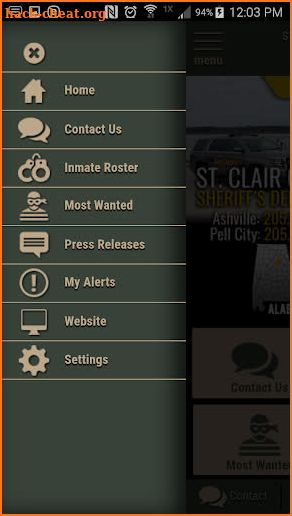 St. Clair County AL Sheriff screenshot