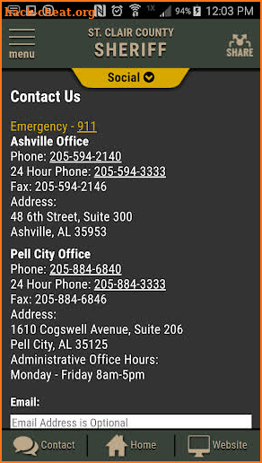 St. Clair County AL Sheriff screenshot