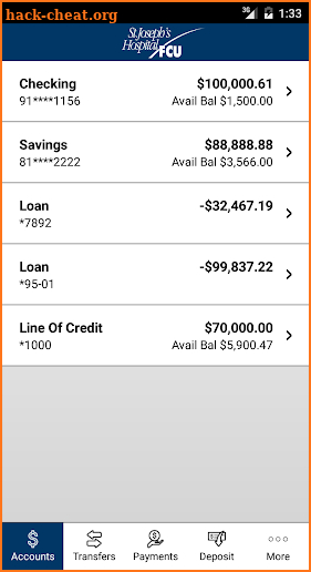 St. Joseph’s Hospital FCU screenshot