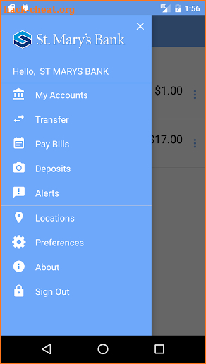 St. Mary's Bank Mobile Banking screenshot