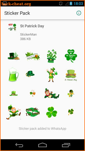 St. Patrick's Day Stickers for WhatsApp screenshot