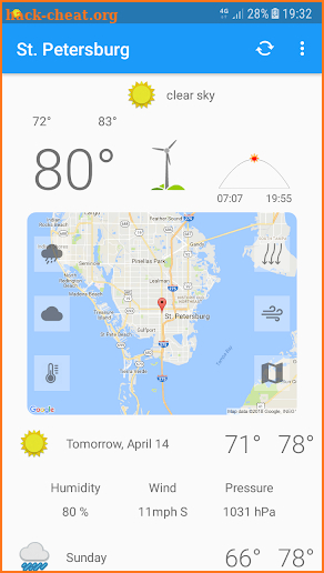 St. Petersburg, FL - weather and more screenshot