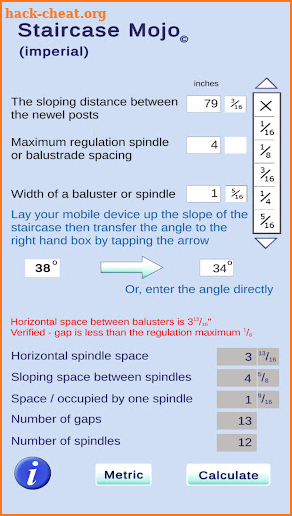 Staircase Calculator screenshot