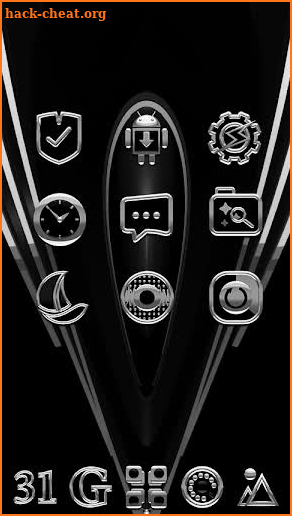 STALLION Silver Black Icon Pack screenshot