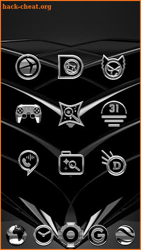 STALLION Silver Black Icon Pack screenshot