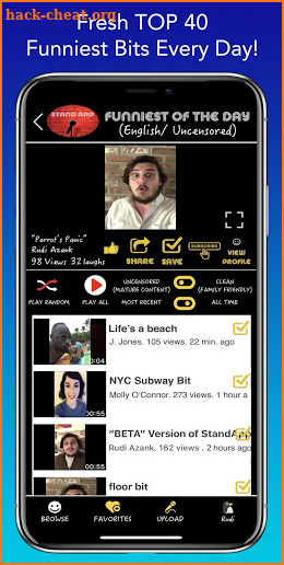 Stand App Comedy Selfies screenshot