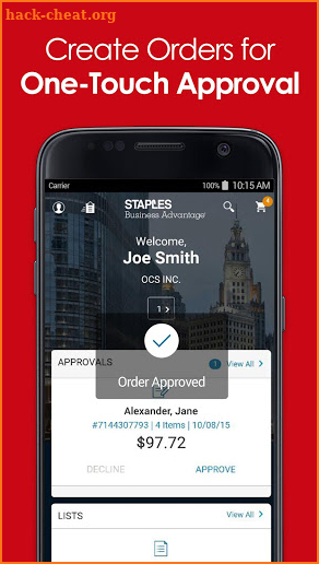 Staples Business Advantage screenshot