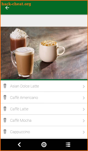 Starbucks Menu MY screenshot