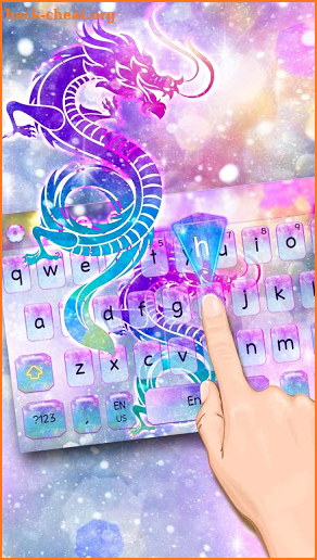 Starry Sky Dragon Keyboard Theme screenshot