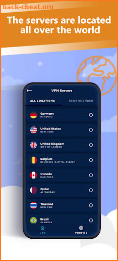 Starship VPN - free VPN proxy master screenshot