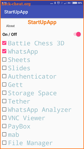 StartUp App - launching apps on boot screenshot