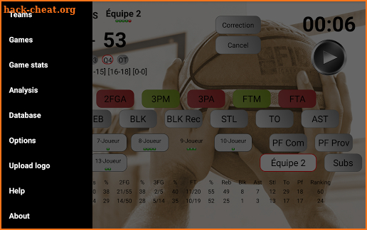 Stats Pro Basket screenshot