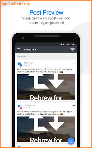Statusbrew: Schedule Posts for Twitter & Facebook screenshot