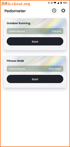 Step Record screenshot