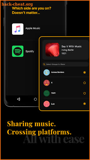 Sterio - Share Music Across Platforms screenshot