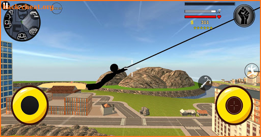 Stick Fight Rope Hero 3 Vice Town: Police Shooter screenshot