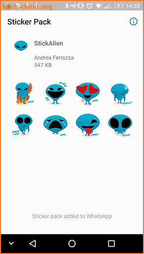 StickAlien - Stickers for Whatsapp screenshot