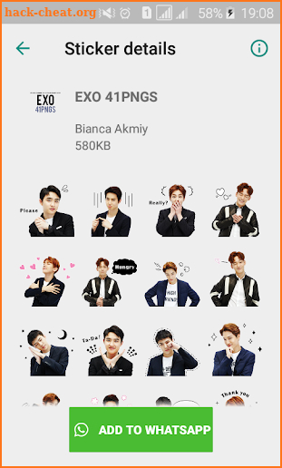 Sticker for Whatsapp (Korean Idol Theme) K-Pop screenshot