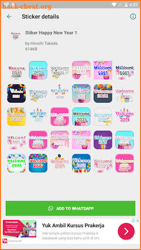 Sticker Happy New Year 2021 screenshot