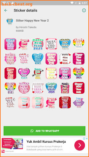 Sticker Happy New Year 2021 screenshot