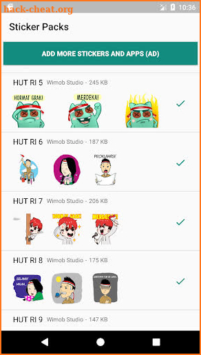 Sticker HUT RI 75 WAStickerApps - Indonesia Maju screenshot