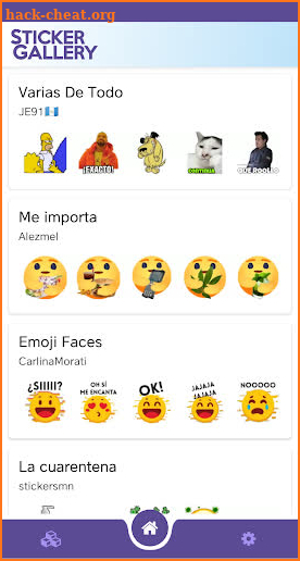 StickerGallery - Galería de stickers para Whats screenshot