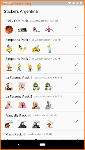 Stickers Argentina screenshot