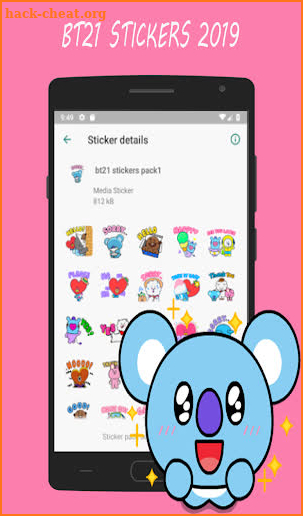 Stickers BT21 WaStickerApps screenshot