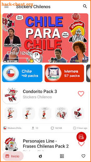 Stickers chilenos para chatear por WSP screenshot