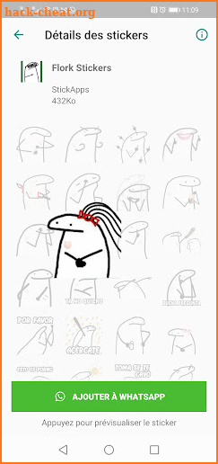 Stickers de Flork Memes Animados - WAStickerApps screenshot