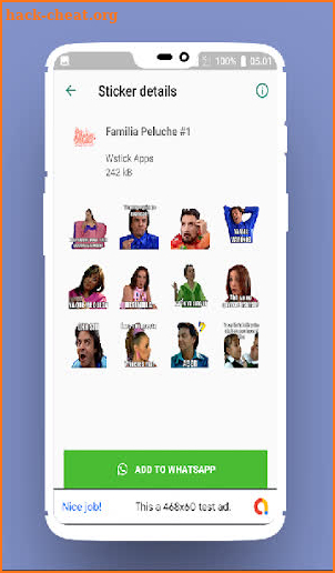 Stickers de la Familia Peluche Para WhatsApp screenshot