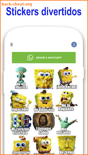 Stickers de memes en español screenshot