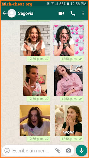 Stickers de Millie Bobby Brown screenshot