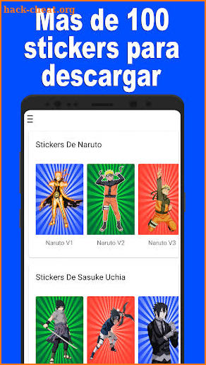 Stickers de Naruto en Whatsapp - Dattebayo screenshot