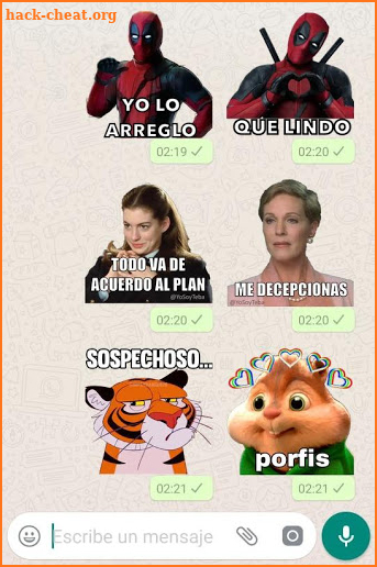 Stickers de Películas en español para WhatsApp screenshot