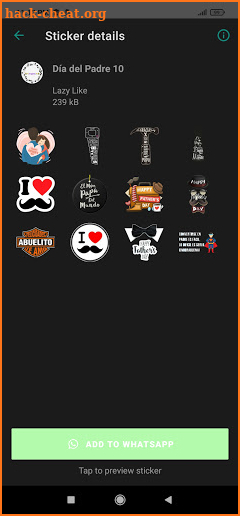 Stickers del Día del Padre para WhatsApp screenshot