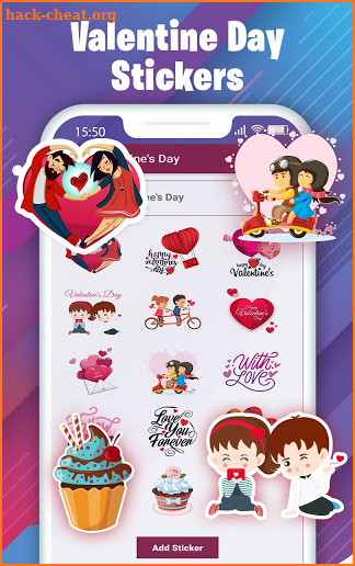 Stickers For Valentine Day & Birthday 2019 screenshot