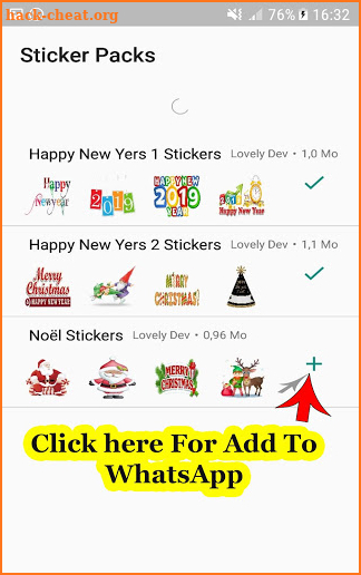 Stickers Happy New Year 2019 screenshot