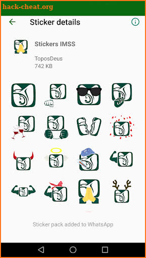 Stickers IMSS screenshot