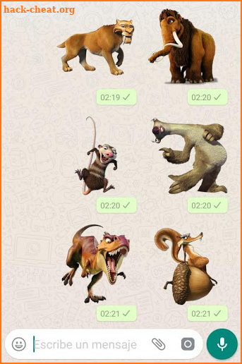 Stickers La era del hielo para WhatsApp screenshot