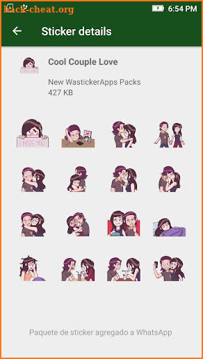 😍Stickers To Love New 2019 WAstickerapps screenshot