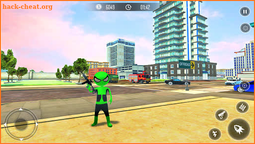 Stickman Amazing Rope Hero - Gangster Crime City screenshot